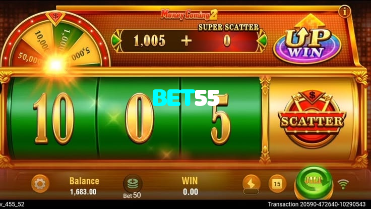 BET55 casino presented on mobile device in Pakistan with slots and live games